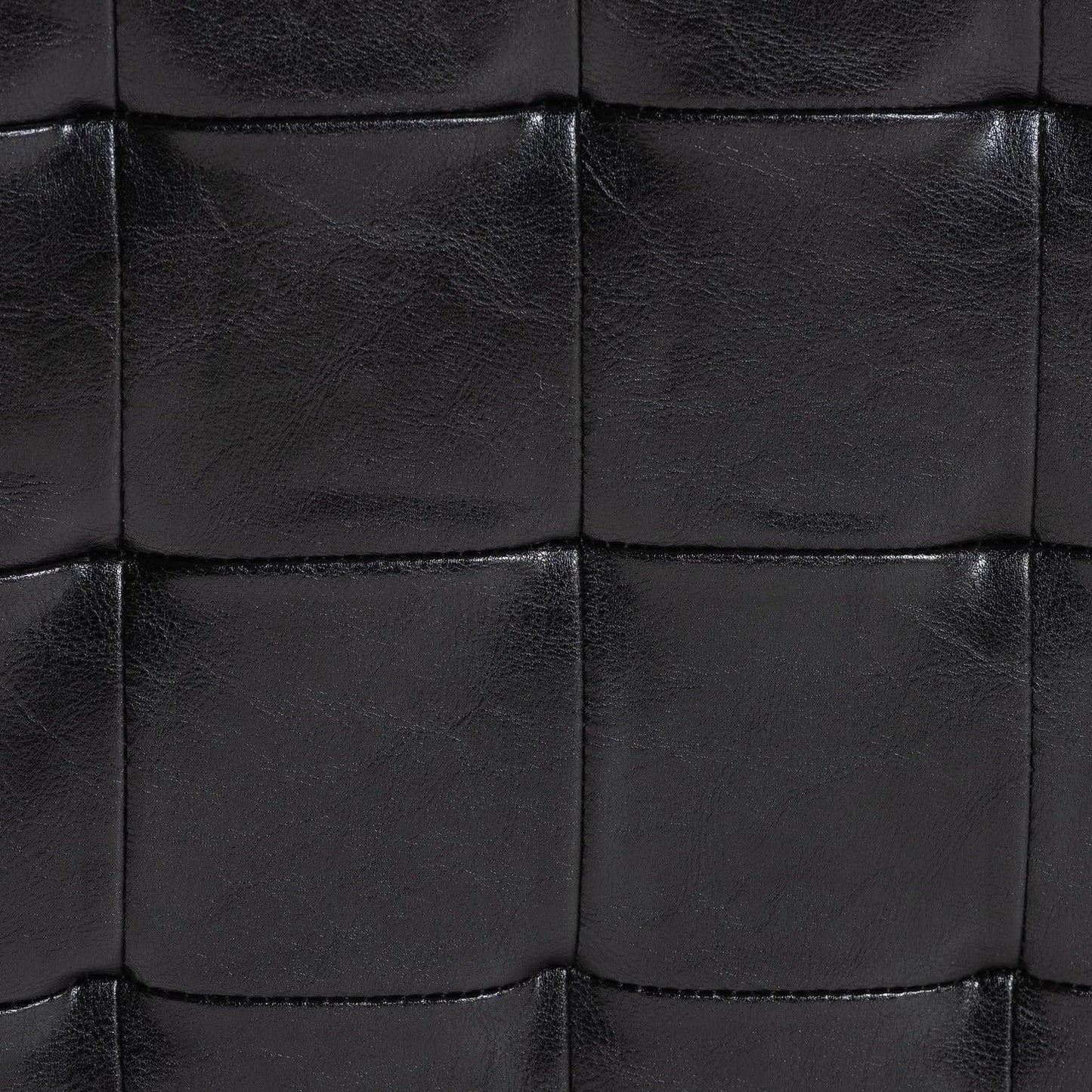 Baxton Studio Siskal Modern Cube Ottoman, Black, Set of 2