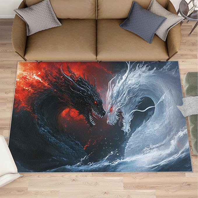 Graffiti Hip-Hop 2x3 Area Rugs for Living Room, Skateboarding Washable Non Slip Rugs, Street Art Low Pile Print Rug for Bedroom, Dining Room, Home Office