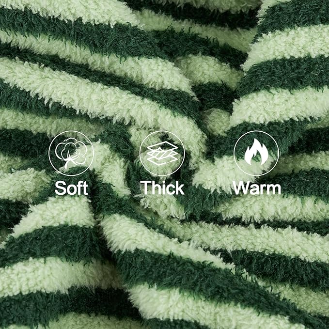 XPUDAC Stripe Dog Sweater Fleece Dog Pajamas Winter Pet Clothes for Small Medium Dogs Girl Boy Doggy Apparel for Cold Weather, Stripe Green, XL