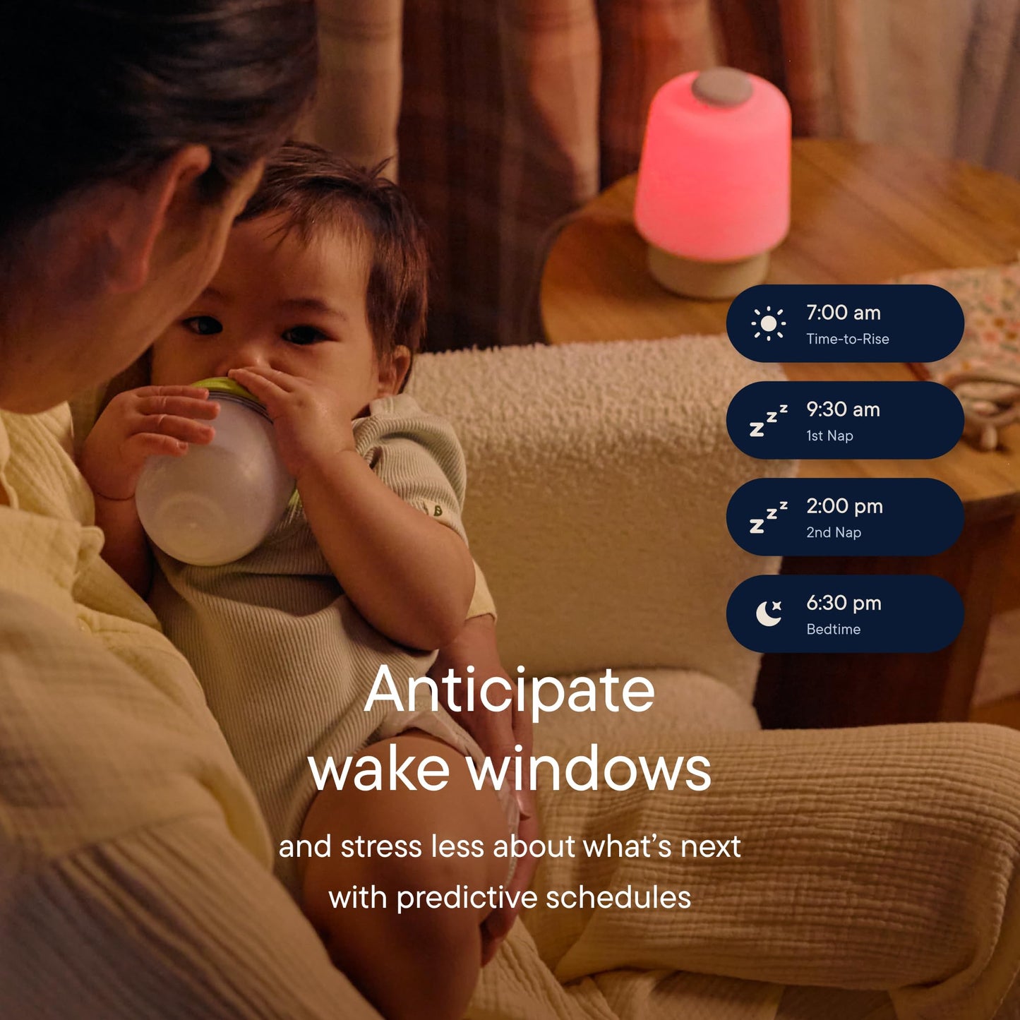 Hatch Baby Sound Machine, Night Light | Hatch Baby | Sleep Support | Registry Essential, Routine Builder, Time-to-Rise Alarm Clock, White Noise, Nursery Stories, Toddler Kids (Wi-Fi) (Peach)