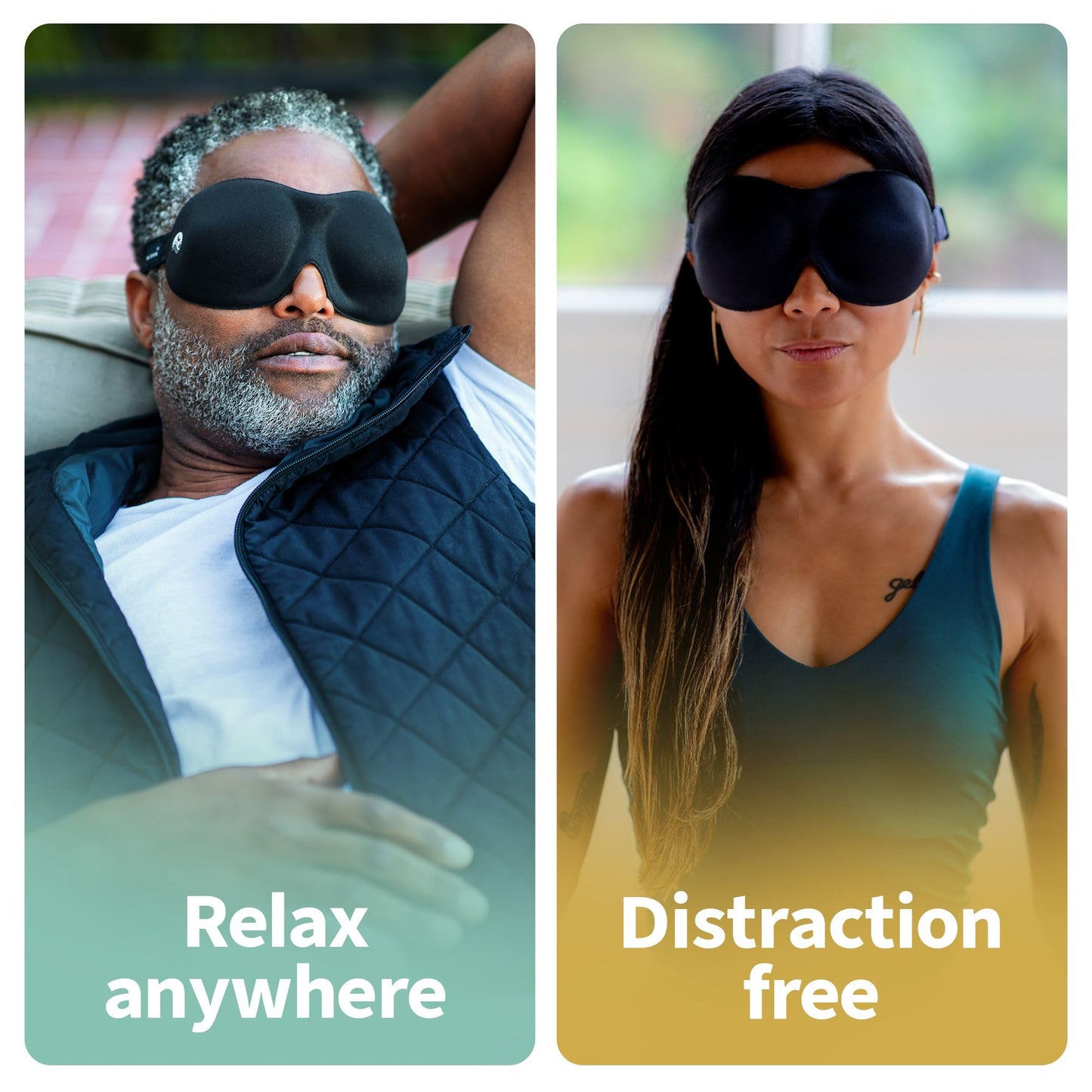 Nidra Contoured Sleep Mask for Side Sleepers – Zero Pressure Fit, Light Blocking Eye Shade for Sleeping & Travel – Purple, Small Size