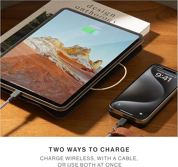 Native Union Active Power Bank | Magnetic - MagSafe Compatible 5000mAh 15W Portable Charger - USB-C Cable Included - Compatible with iPhone Air, 17, 17 Pro, 17 Pro Max, AirPods Pro 3 & More (Black)