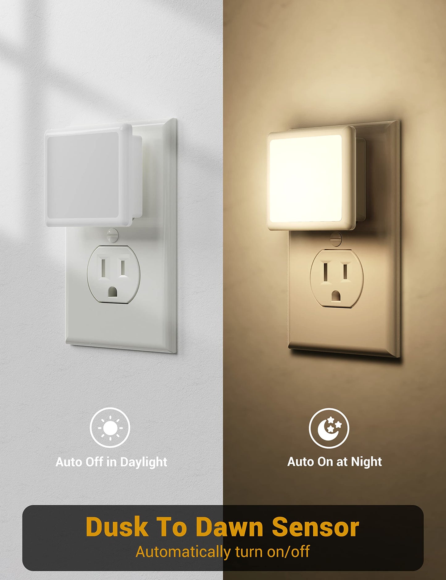 LED Night Light Dimmable Night Lights Plug into Wall