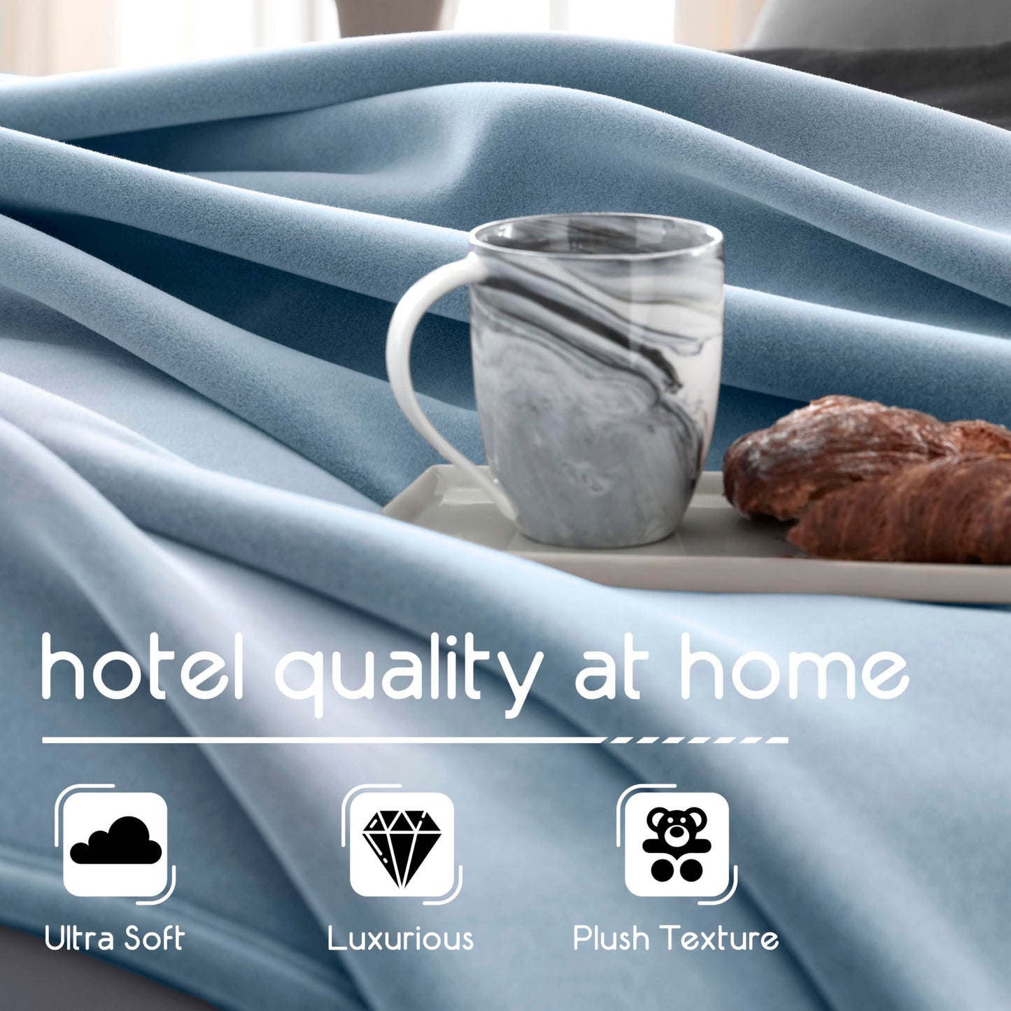 Vellux Original Blanket, Queen Size, 90x90, Blue
