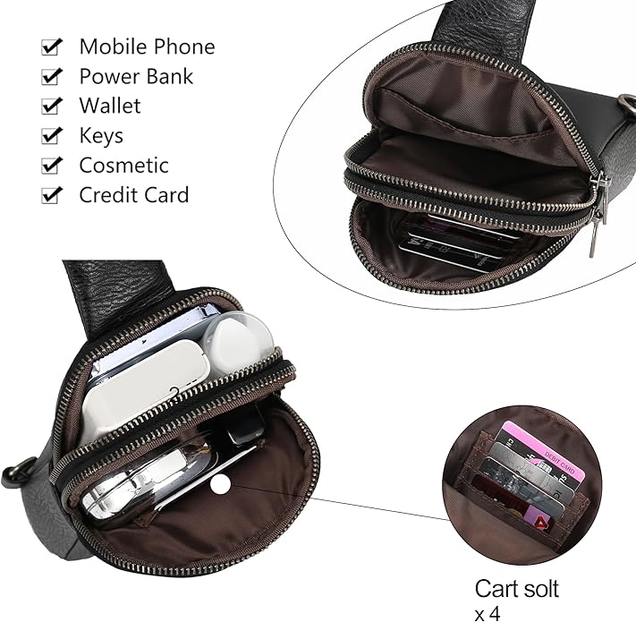 INICAT Travel Small Crossbody Sling Bags Women Cross Body Purses Passport Holder Vegan Leather Fanny Packs Birthday Gifts