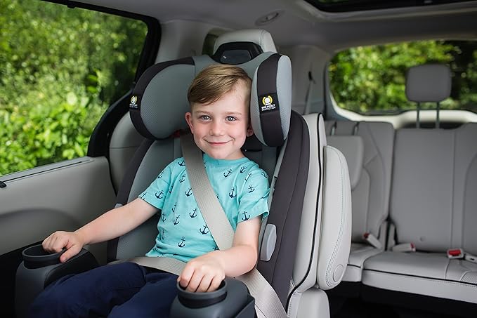 Safety 1st Grow and Go Comfort Cool All-in-One Convertible Car Seat, Rear-Facing 5-50 lbs, Forward-Facing 22-65 lbs, and Belt-Positioning Booster 40-100 lbs, Pebble Path