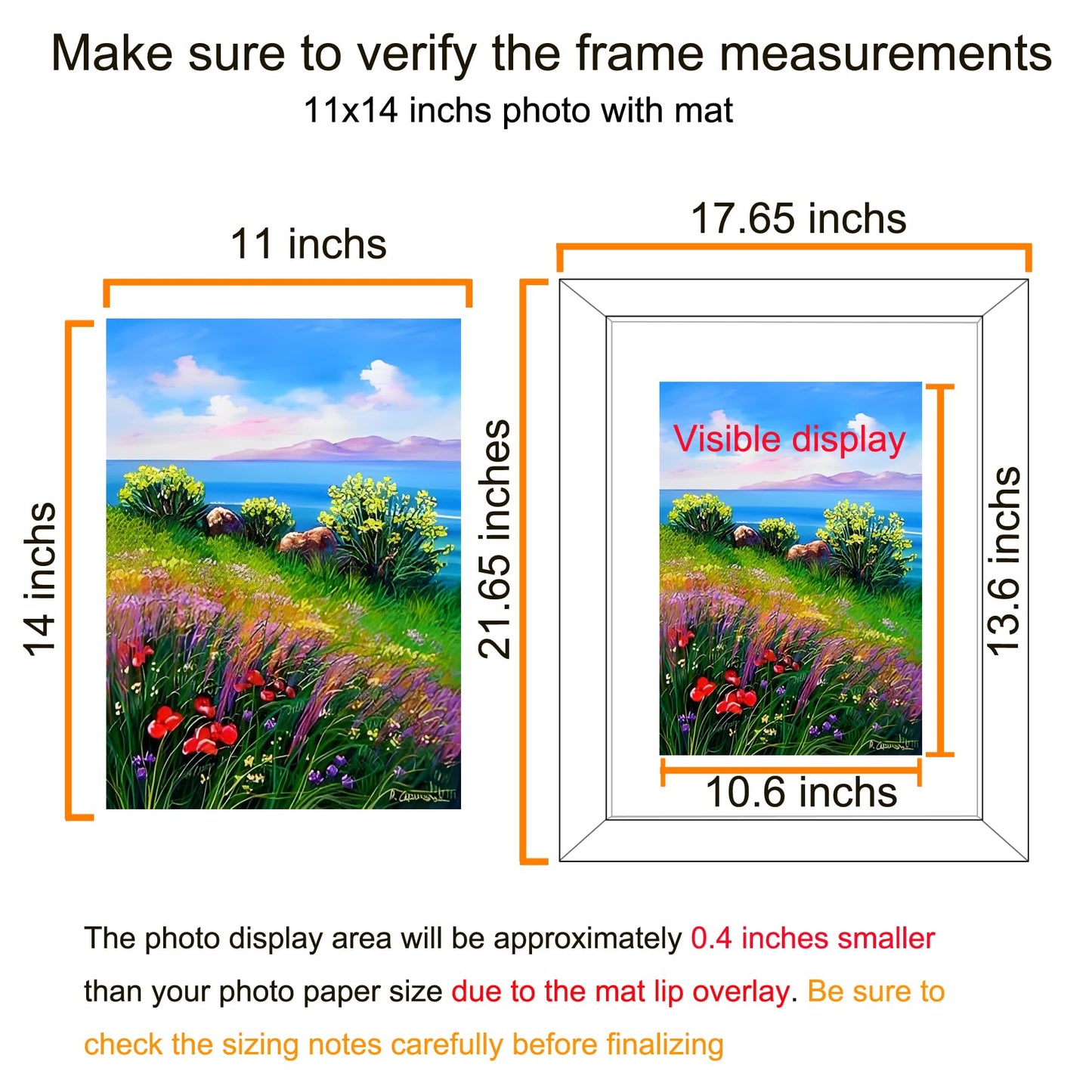 BESCRCL 16x20 Frames, Picture Frames for Wall, Single, Brown