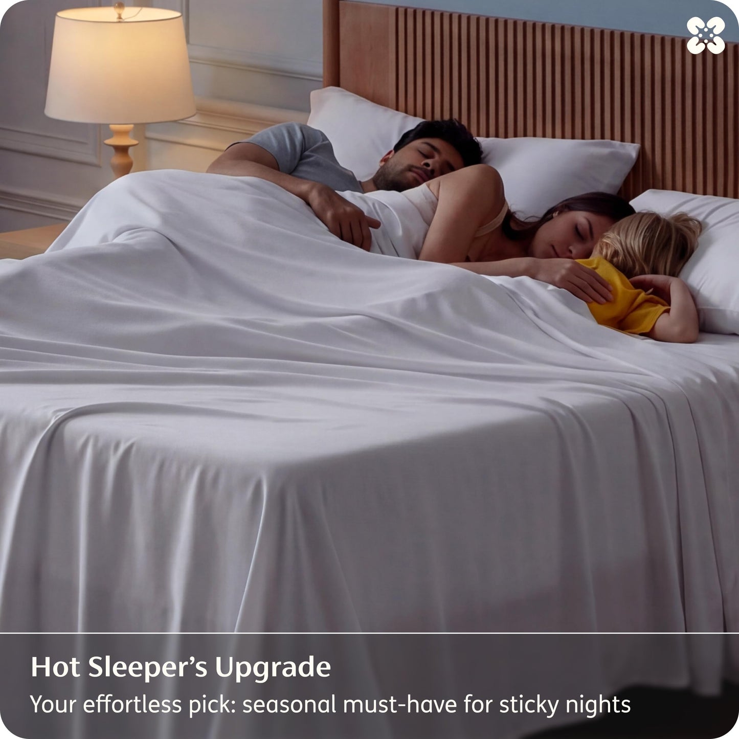 Bedsure King Size Sheet Set, Cooling Sheets, Rayon Derived from Bamboo, Deep Pocket Up to 16", PureWoven, Breathable & Soft, Bed Sheets, Hotel Luxury Silky Bedding for Hot Sleepers, White