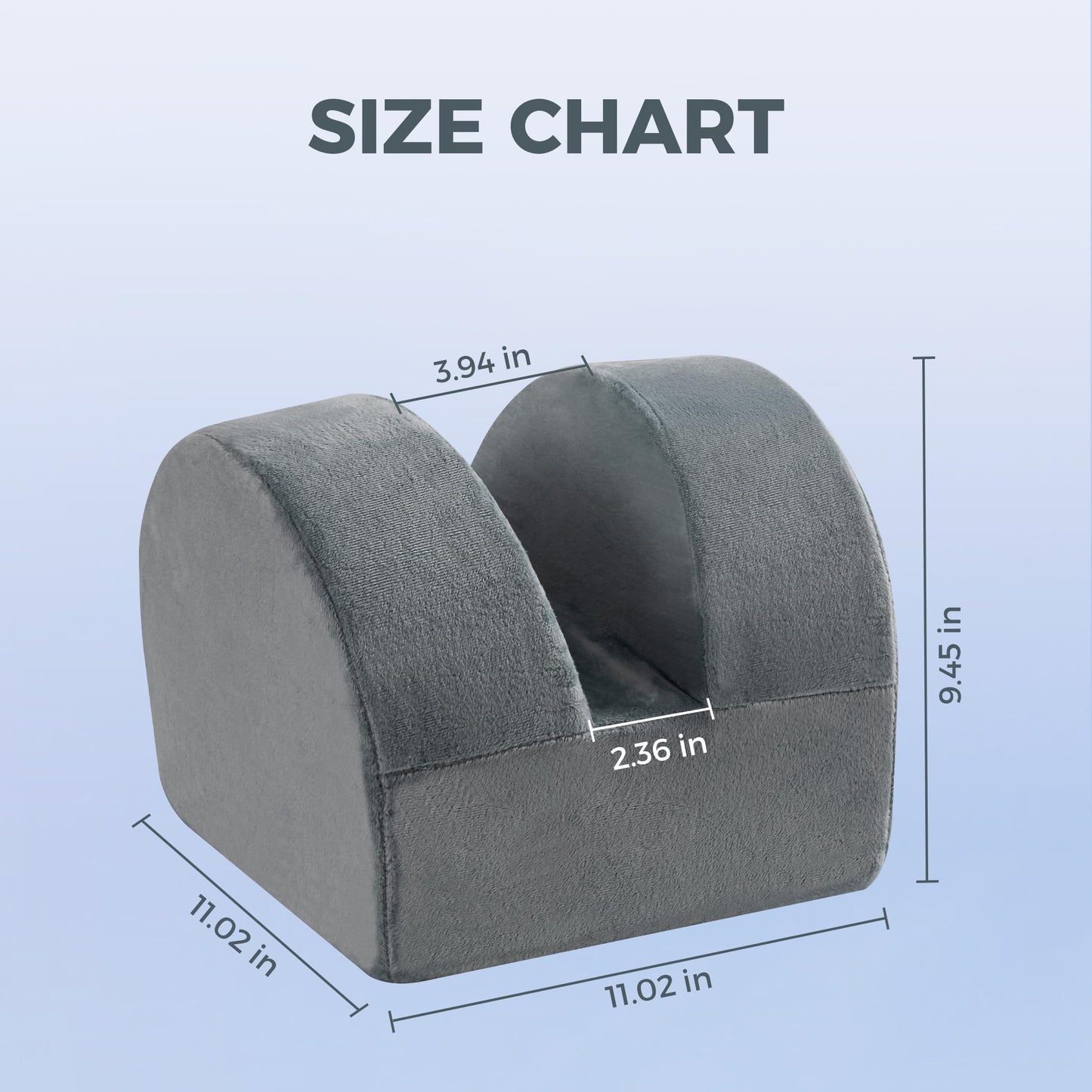 Ganondorf Knee Replacement Pillow Zero Degree Knee Extension Pillow for Post Surgery Recovery, Leg Elevation & Ankle Support for ACL, MCL & Hip Surgery