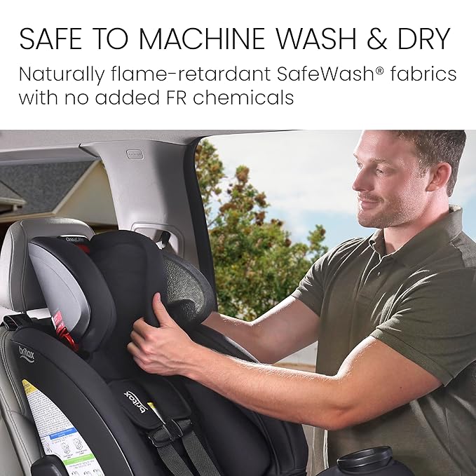 Britax One4Life All in One Convertible Car Seat, 3 in 1 Car Seat & Booster Seat with Easy ClickTight Installation, Extended Rear Facing Capacity, and Breathable SafeWash Fabrics — Parchment