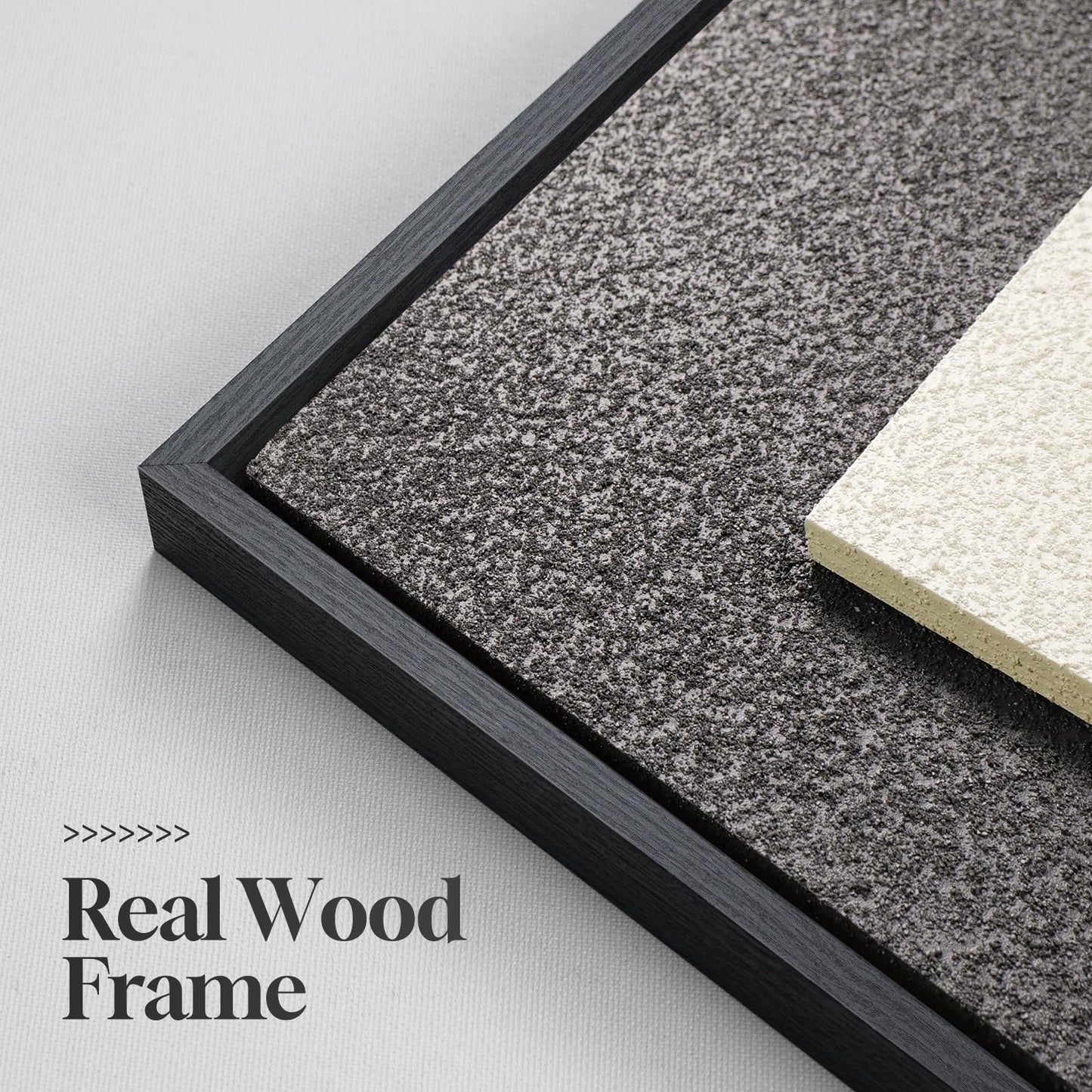 Large 3D Textured Framed Abstract Wall Art for Living Room, 3 Piece Modern Paintings Artwork for Walls, Black White Brown Geometric Sandstone Texture Pictures for Hallway Office Home Decor 24x36 In
