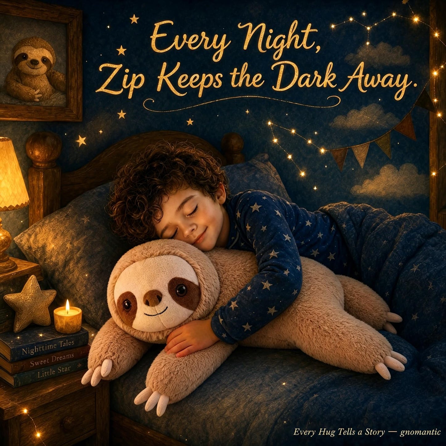 gnomantic Sloth Weighted Stuffed Animals - 22 Inch 4.5 Pounds Weighted Plushies Sloth Stuffed Animals - Big Plush Pillow - Cute Plush Toys Gifts for Kids & Adults (22" 4.5 lbs)