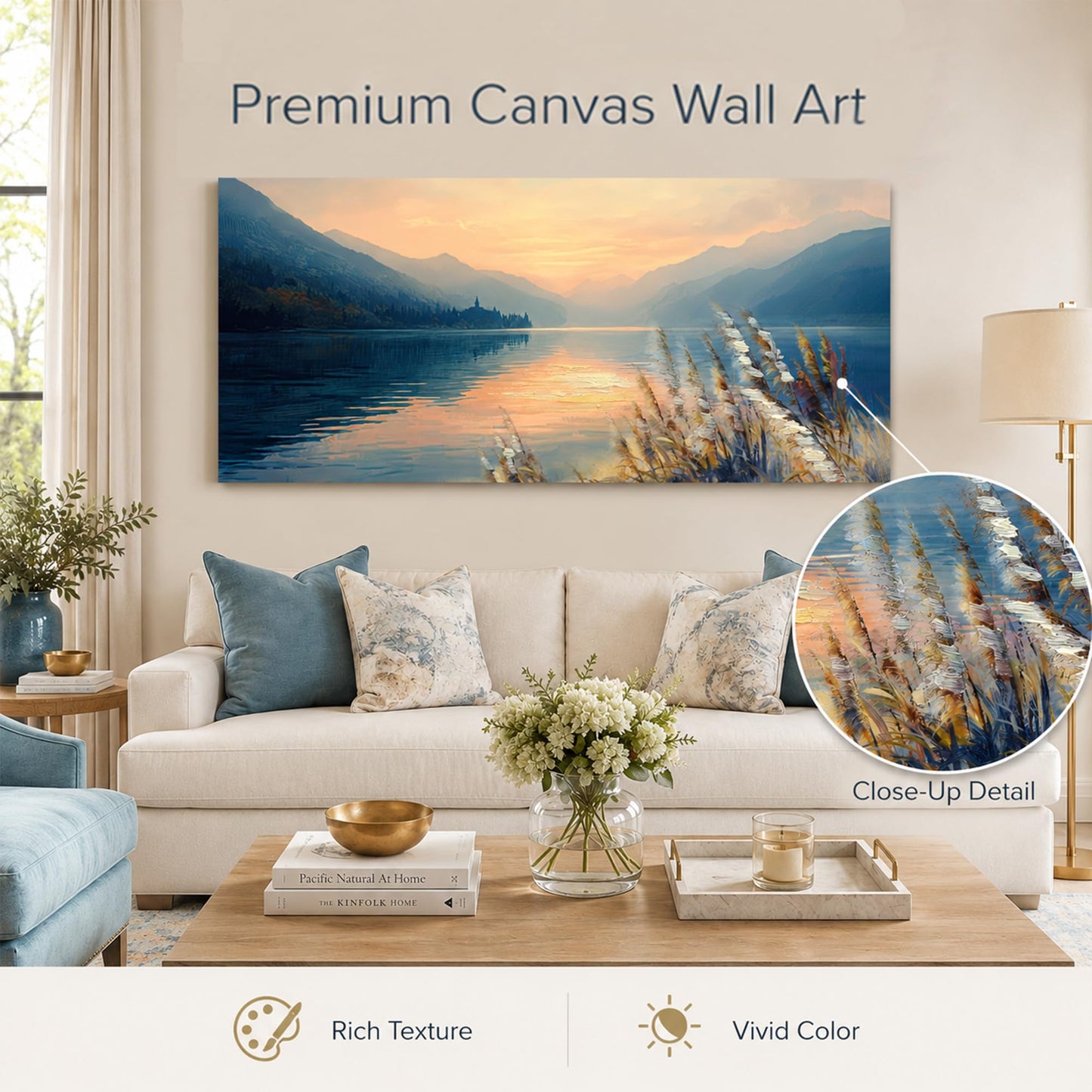 Anolyfi Canvas Wall Art for Living Room Wall Decor for Bedroom 40"x20"