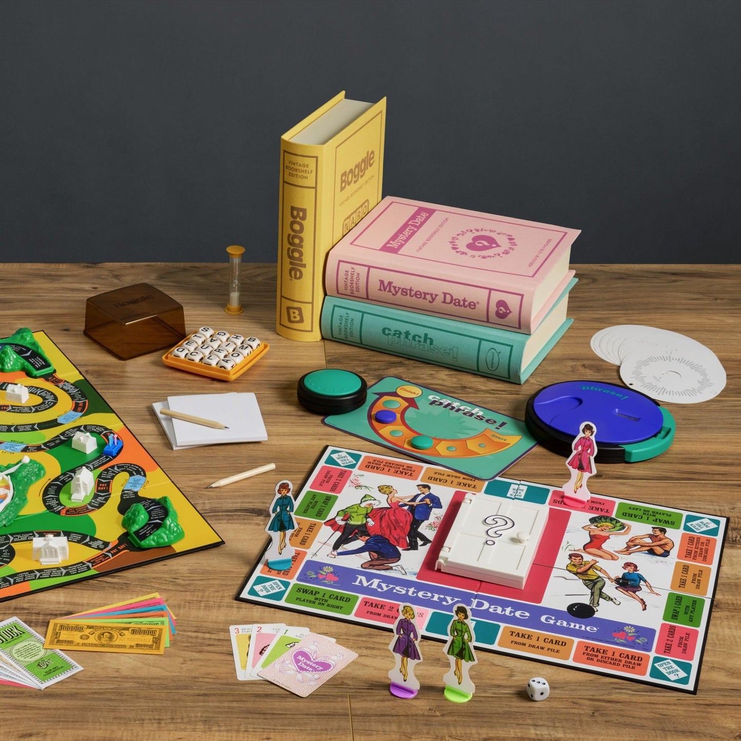 WS Game Company Collection of 19 Vintage Bookshelf Board Games Including Scrabble, Monopoly, Clue, Yahtzee, Battleship, Chess, Candy Land & Sorry! - Classic Family Games for Kids & Adults