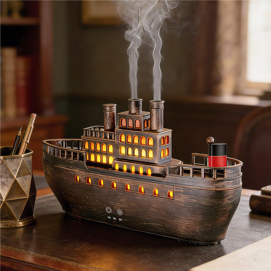 ZWH Essential Oil Diffuser 250ml, Ultrasonic Titanic Humidifier with 7 Color LED Lights, Quiet Operation, Auto Shut-Off, Remote Control, Perfect for Home, Office, and Bedroom Decor (Copper)