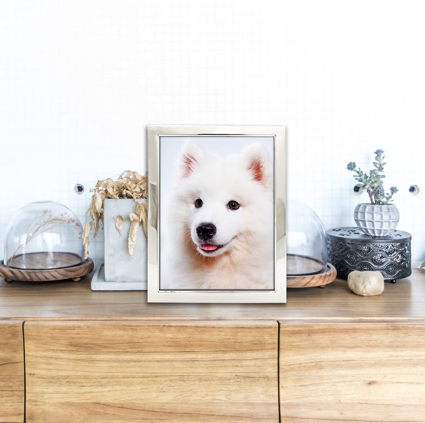 8x10 Picture Frames Silver Metal Photo Frames For Tabletop Display and Wall Decoration-Best Gifts For Family