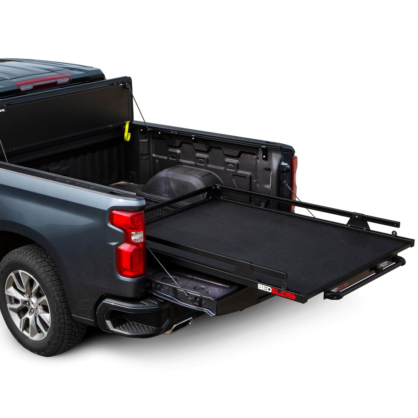 Bedslide 1500 Contractor Sliding Truck Bed Organizer, 75 x 48-Inch, Capacity 1500 lbs., Truck Bed Storage Tray, Black