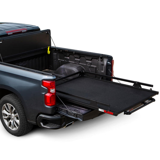 Bedslide 1500 Contractor Sliding Truck Bed Organizer, 75 x 48-Inch, Capacity 1500 lbs., Truck Bed Storage Tray, Black