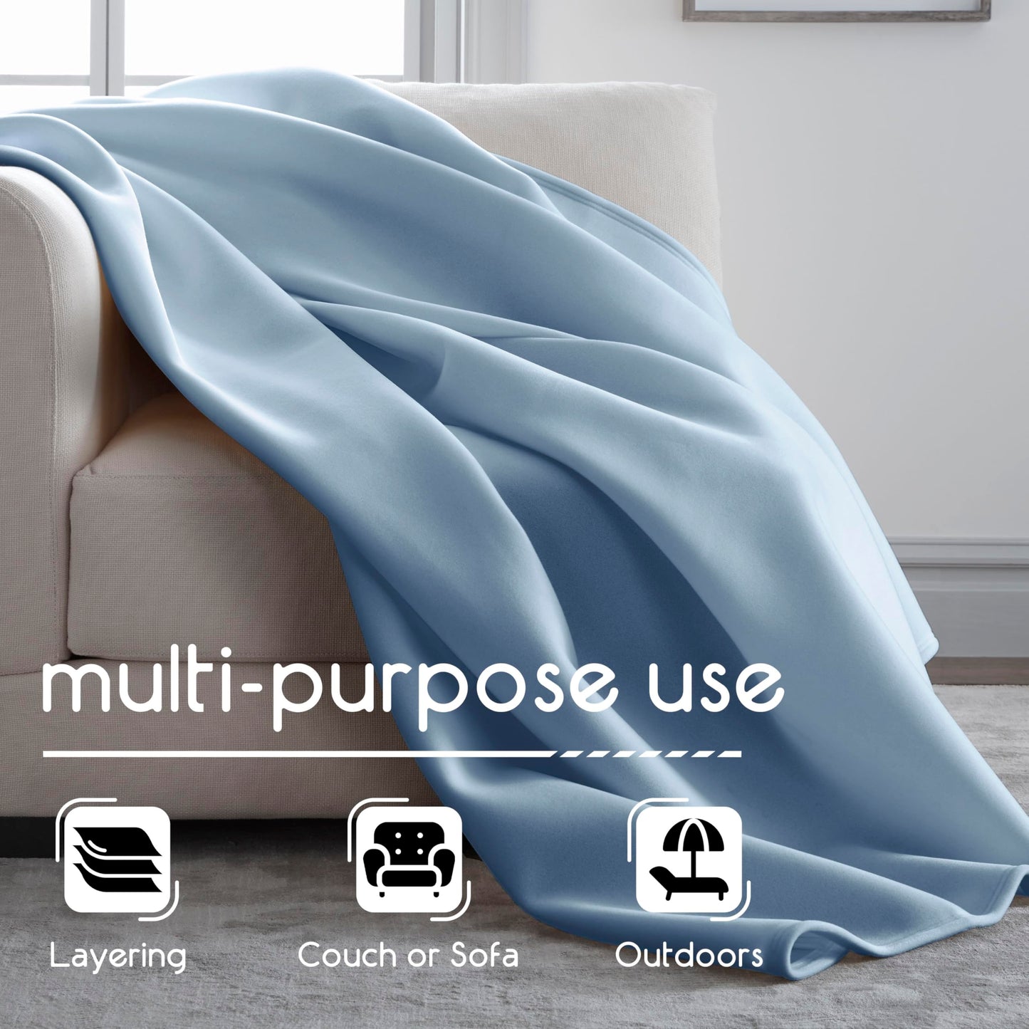 Vellux Original Blanket, Queen Size, 90x90, Blue