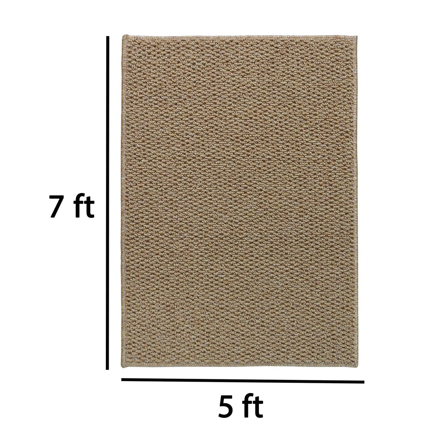 5x7 Area Rugs - Rug for Living Room, Washable Area Rugs 5x7 for Bedroom, Non-Slip Carpet for Dorm Room (Brown)