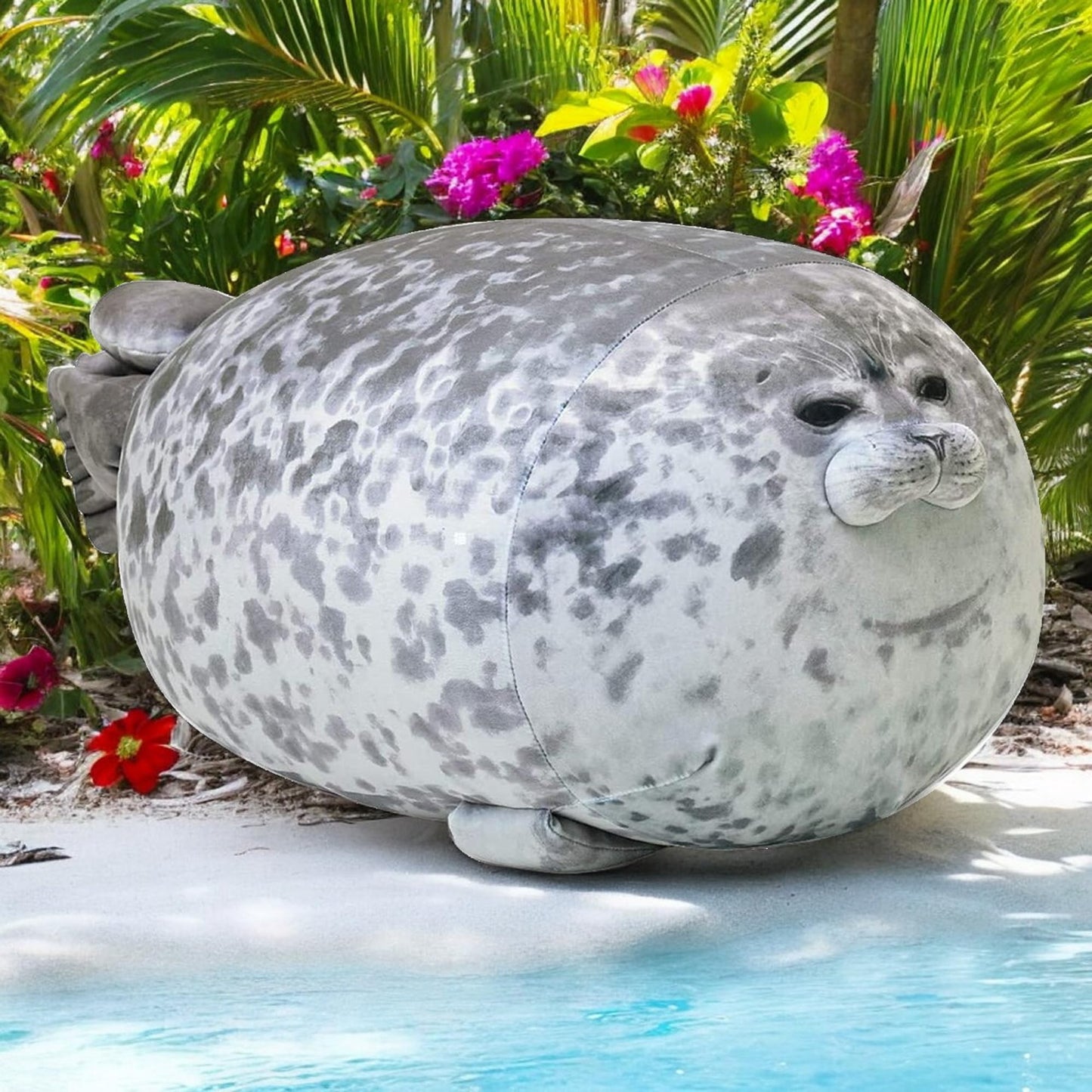 Pineapple Plush Seal Pillow, Giant Stuffed Animal Plushie, Stuffed Seal Plushy Squish Plush Toys, Jumbo Cute Plushies Large Stuffed Animals for Girls, Boys, Kids (23.6 inch)