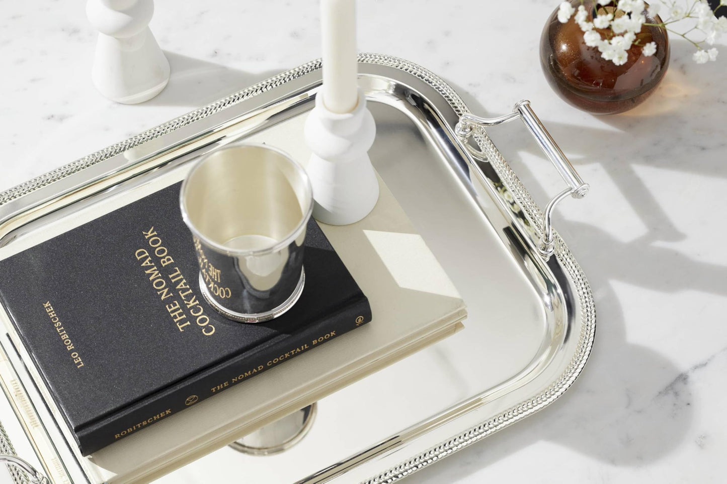 Reed And Barton 896102 Rectangle Silverplate Tray With Handles
