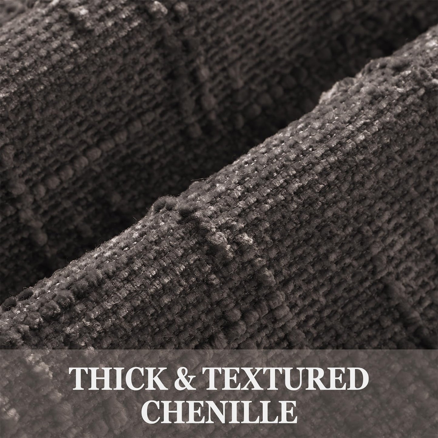 decorUhome Dark Brown Chenille Throw Pillow Covers 20x20 Set of 2 Textured Soft Cozy Slubby Couch Pillow Covers Modern Farmhouse Boho Decorative Pillow Cases for Bed Sofa Living Room