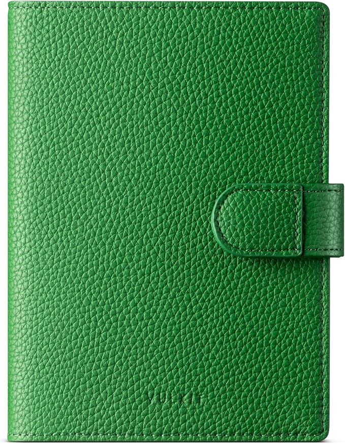 VULKIT Leather Passport Wallet for 2 Passports Slim Double Passport Holder RFID Blocking Passport Travel Wallet with ID Window for Women