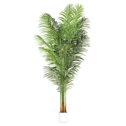 ProDeco Artificial Palm Tree 7.2Ft Tall Fake Potted Plant Faux Silk Green Floor Decorative Large Artificial Plants Indoor for Office Home Living Room Outdoor Decor