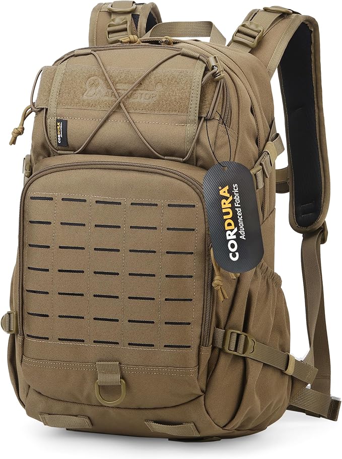 Mardingtop Tactical Military Backpack for Men,25L Molle Backpack, Cordura Backpack for Hiking,Camping