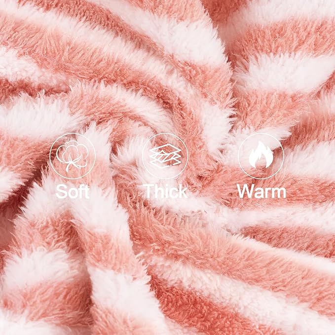 XPUDAC Stripe Dog Sweater Fleece Dog Pajamas Winter Pet Clothes for Small Medium Dogs Girl Boy Doggy Apparel for Cold Weather, XS