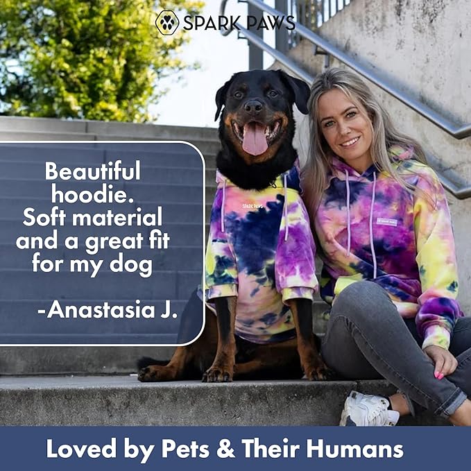 Spark Paws Dog Hoodie – Premium Dog Sweater for Small, Medium, and Large Dogs | Warm Outfits for French Bulldogs, Pitbull, Puppy, Winter Jacket Alternative - Berry Lemonade - 4XL