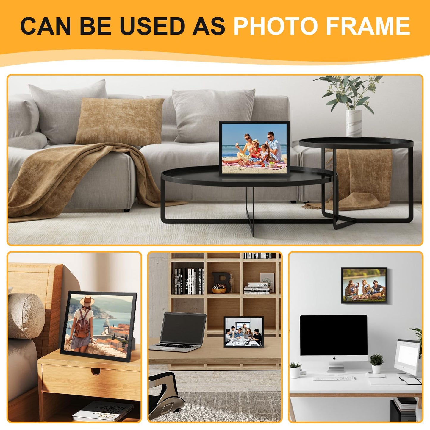 YixangDD 5 Pack Certificate Frames 8.5 x 11, College Diploma Frame with Clear Plexiglass, Black Degree Document Frame for Wall and Tabletop Display