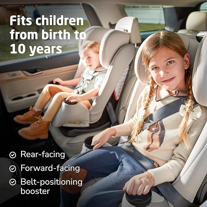 Maxi-Cosi Pria All-in-One Convertible Car Seat, Infant to Toddler Car Seat, Easy-Install Harness, Machine-Washable Cover, 5-100 lbs, Blackened Pearl