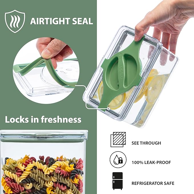 Prestoor 4-Pack Small Pantry Containers, 0.8 QT/0.76 L Clear SAN Food Storage Canisters with Twist-Lock Lids, Stackable for Sugar, Tea Bags, Seasoning, Nuts, Snacks White