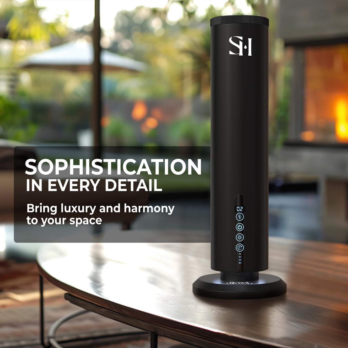 Hotel Waterless Scent Diffuser for Home Large Room - Tower Design 2026 with Rechargeable Battery, Oil Diffusers for Home, Hotel Aroma Oil Diffuser, Luxury ColdAir Home Diffuser set 3x15ml Diffuser Oil