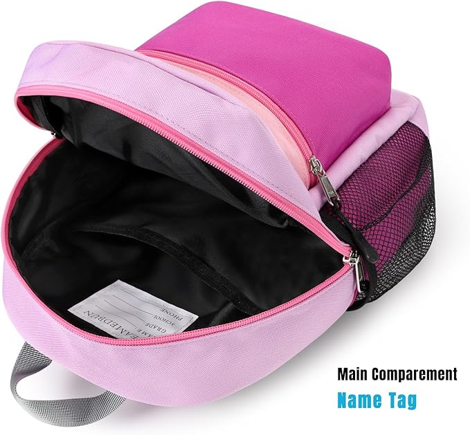 STEAMEDBUN Toddler Backpack for Girls 2-4,Kindergarten Backpack for Girls,Preschool Backpack,Mini, Deep Pink