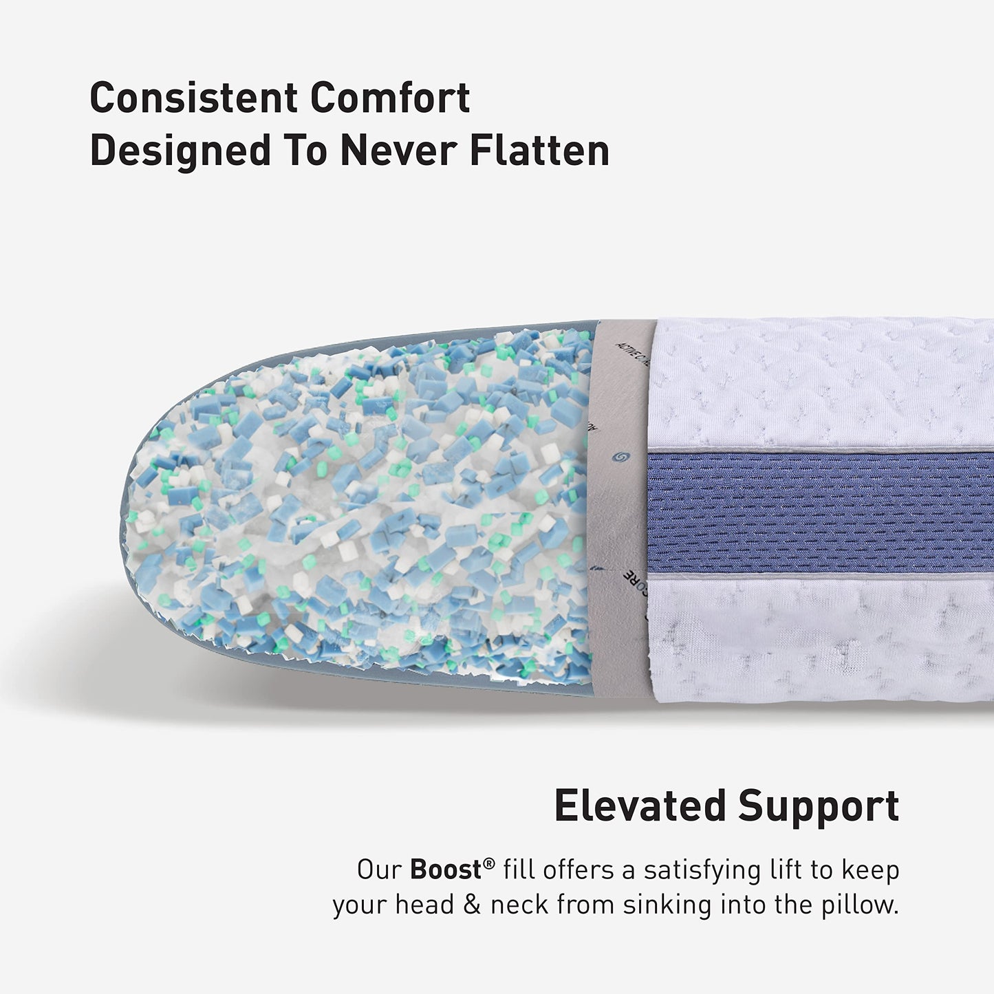 Bedgear Balance Performance Pillow – 2.0 - Moisture Wicking Bed Pillow for All Sleep Positions - Medium Firmness Bed Pillow - Washable Removable Cover – 20" W x 26" L x 5.75" H
