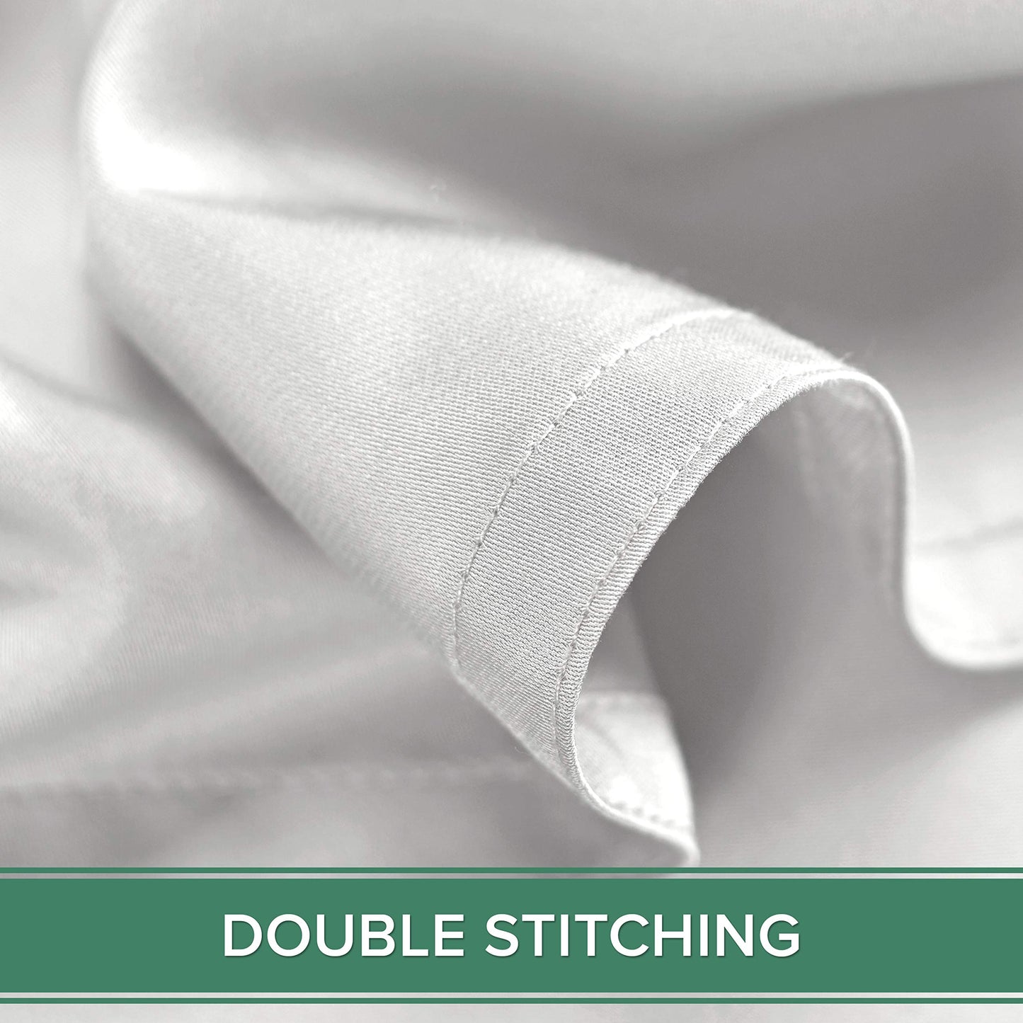 King Sheets by Pure Bamboo, Genuine 100% Organic Viscose Derived from Bamboo Bed Sheet Set, Soft & Cooling, Double Stitching, 2 Year Quality Promise (King, White)