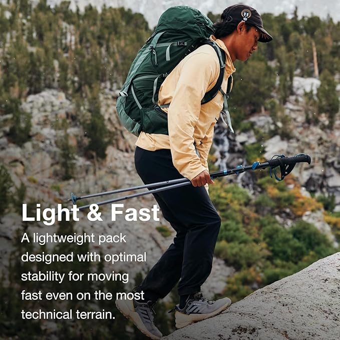 Osprey Talon 33L Men's Lightweight Hiking Backpack - Daypack for Travel & Camping, Scoria Blue/Night Shift
