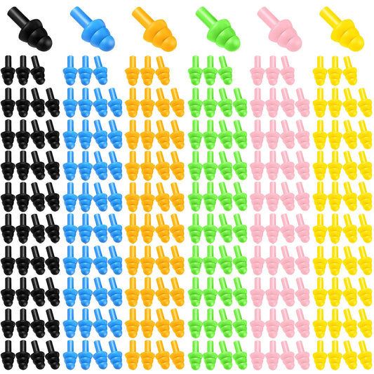 240 Pairs Ear Plugs for Sleeping Noise Cancelling,Silicone Ear Plugs Earplugs Super Soft Reusable Ear Plug for Sleeping Swimming, Snoring, Concerts, Shooters,Work, Noisy Places (6 Colors)