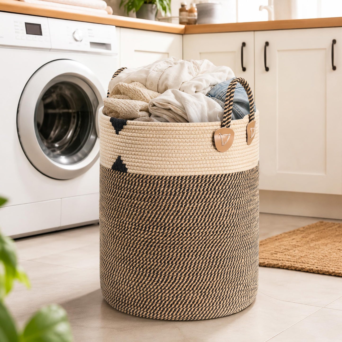 Laundry Basket for Laundry Room Organization Laundry Hamper with Lid Blanket Basket for Living Room