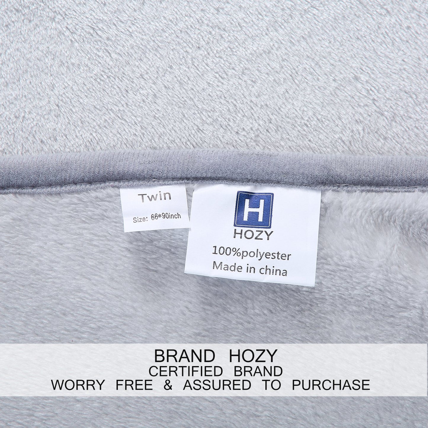 Soft Queen Size Blanket All Season Warm Fuzzy Microplush Lightweight Thermal Fleece Blankets for Couch Bed Sofa,90x90 Inches,Gray