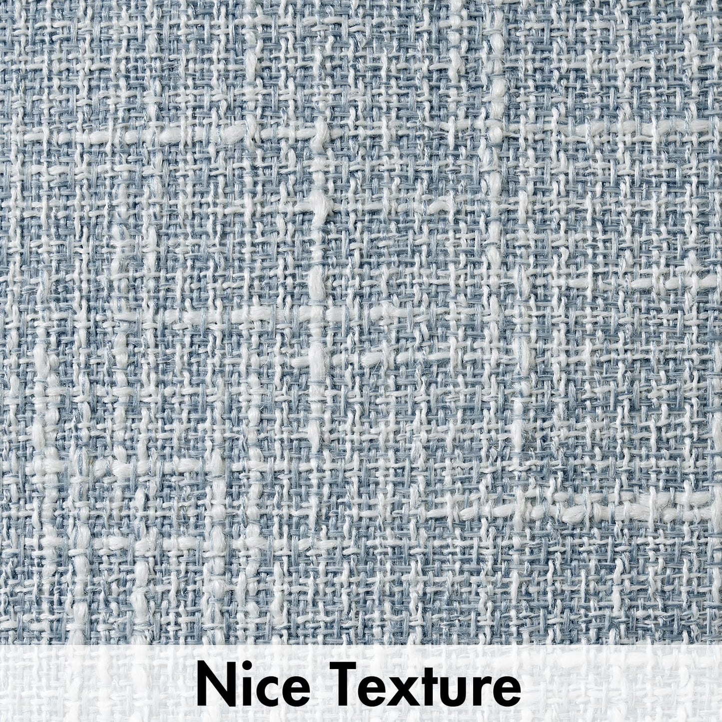 MIULEE Burlap Linen Spring Throw Pillow Covers 18x18 Inch Set of 2 Coastal Light Blue Farmhouse Decorative Pillows Modern Soft Accent Cushion Covers for Couch Sofa Bedroom Livingroom Home Decor