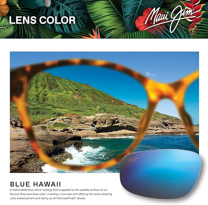 Maui Jim Polarized Men's and Women's Keokea Aviator Sunglasses