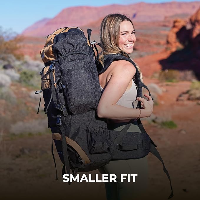 Teton 45L Scout Internal Frame Backpack for Hiking, Camping, Backpacking, Travel, Rain Cover Included, Evergreen