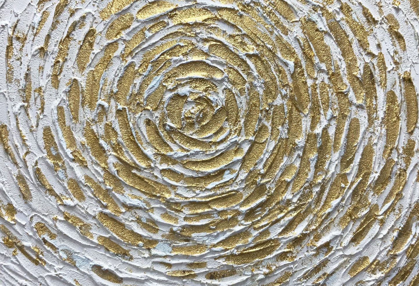 Boiee Art,24x36Inch 100% Hand Painted Modern White Gold Wall Decor Art Textured Canvas Oil Painting Minimal Style Artwork Abstract Floral Acrylic Painting Wood Inside Framed Hanging Wall Decoration