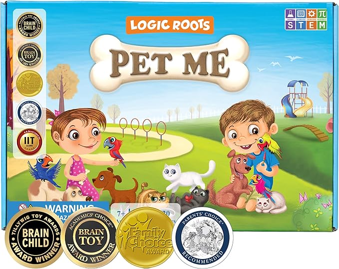 Pet Me Multiplication and Division Game - Fun Math Board Game for 5-9 Year Olds, Easy Start STEM Toy, Perfect Educational Gift for Kids (Girls & Boys), Homeschoolers, Grade 1 and Up