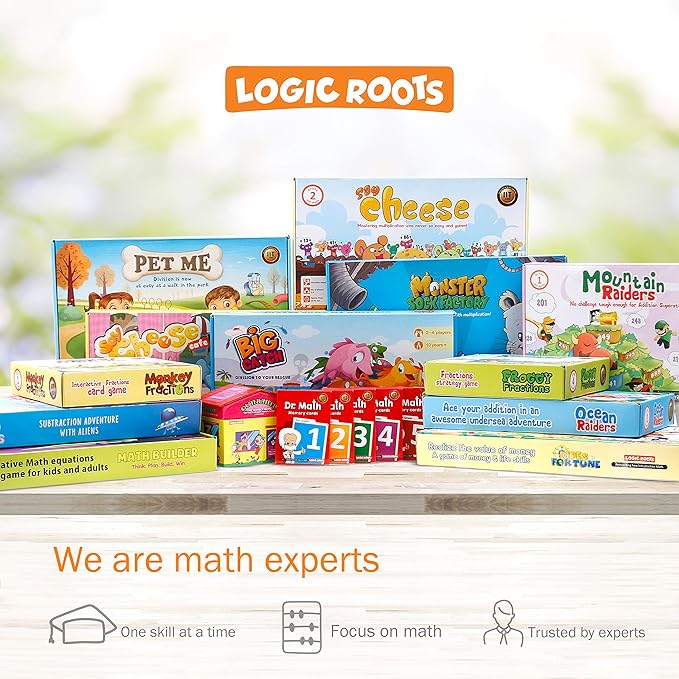 Cloud Hoppers Addition and Subtraction Game - Fun Math Board Game for 6-8 Year Olds, Easy to Play Educational Game for Kids at Home, Perfect STEM Toy Gift for Girls & Boys, Grade 1 & Up