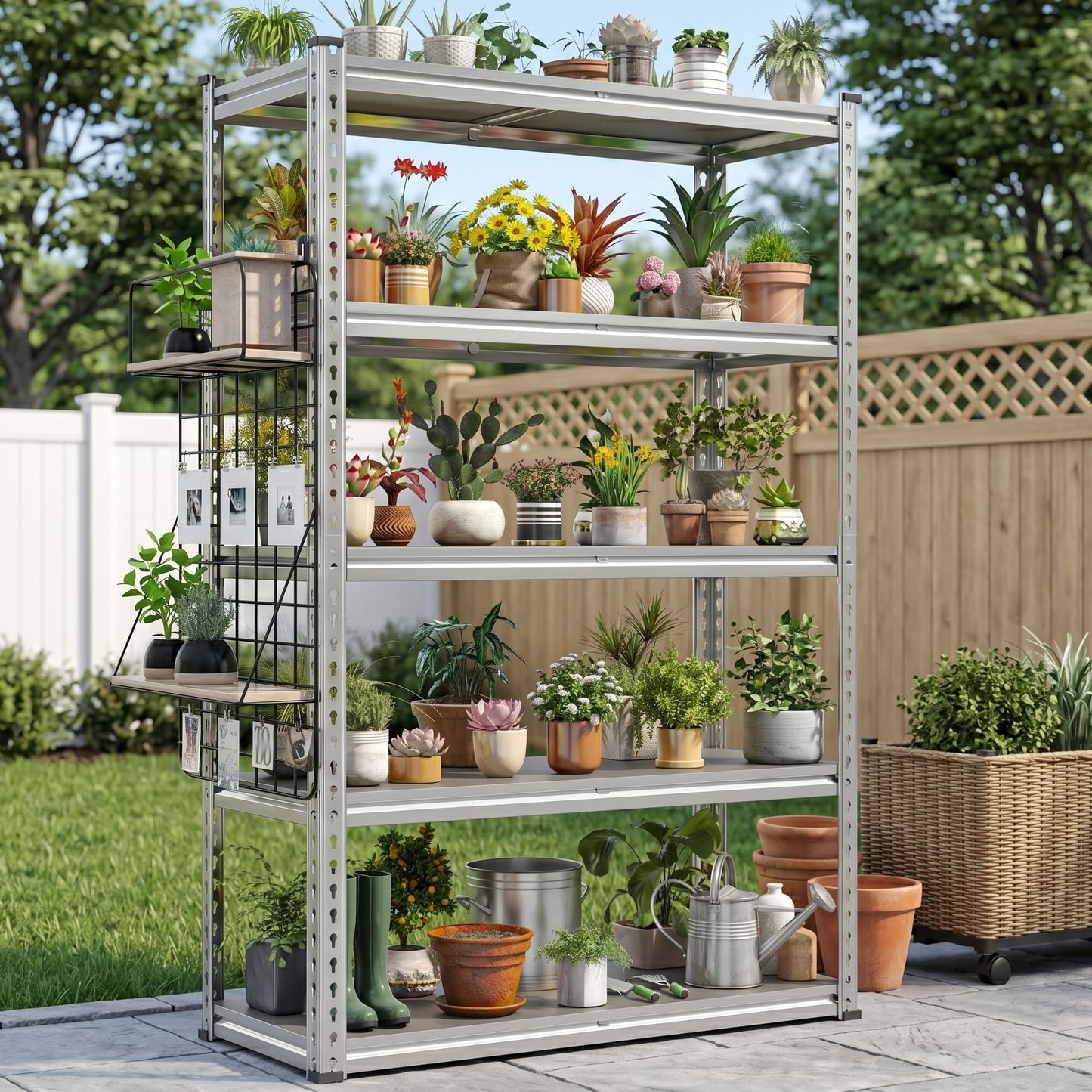 REIBII 72" H Waterproof Plant Stand with PP Board for Gardening Enthusiasts